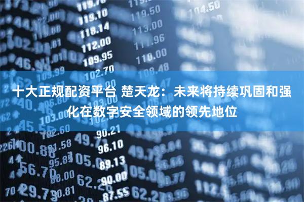 十大正规配资平台 楚天龙：未来将持续巩固和强化在数字安全领域的领先地位